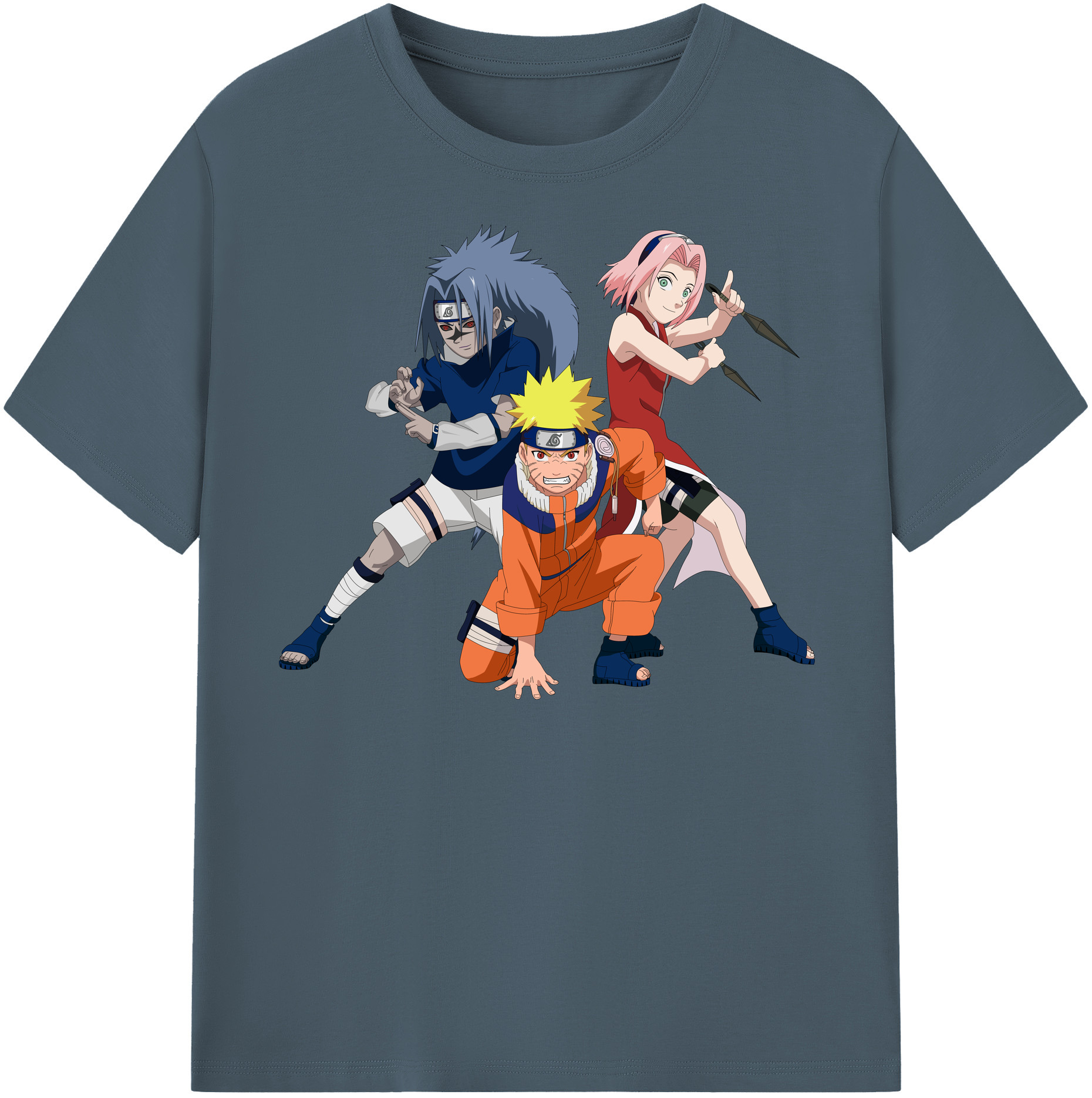 （画像用） NARUTO -ナルト- うずまき ナルト Uzumaki Naruto 綿100％半袖Tシャツ（フロントプリント）